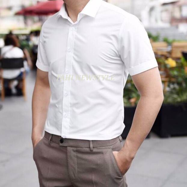 Áo Sơ Mi Nam Ngắn Tay TAHISM011 Vải Đẹp Mát Nhẹ Trẻ Trung Lịch Lãm | BigBuy360 - bigbuy360.vn
