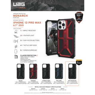(THANH LÝ) Ốp lưng UAG Monarch cho iPhone 13 Pro Max | 13 Pro | 13 Chống Sốc