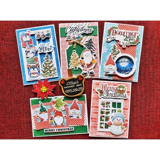 [5 MẪU] Thiệp Giáng Sinh handmade 🎅🎄❄ Noel Cards