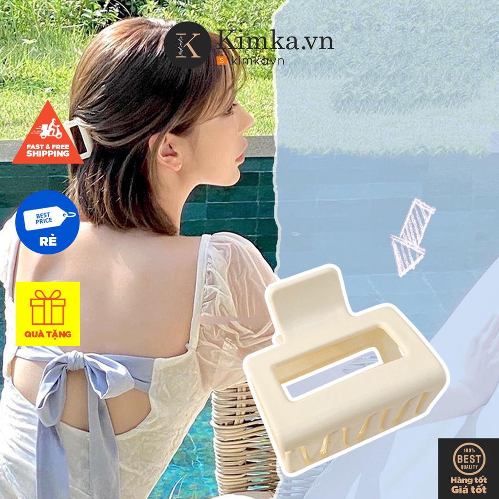 (0197) Kẹp Tóc Nhựa Pastel Hàn Quốc Nhẹ Nhàng Nữ Tính Hàn Quốc