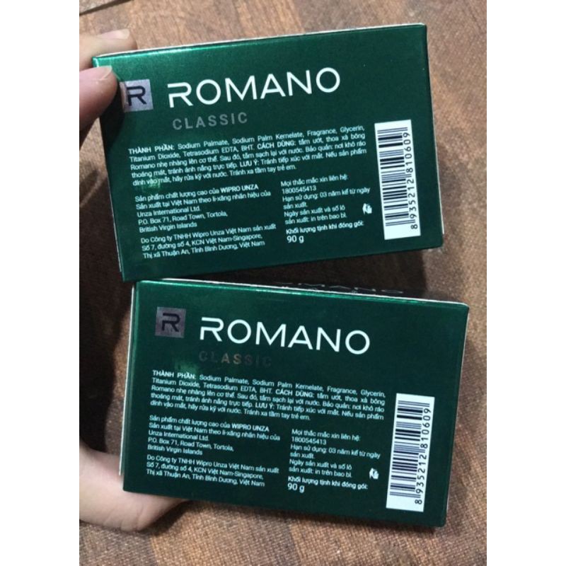 Xà Phòng tắm  Romano  90g