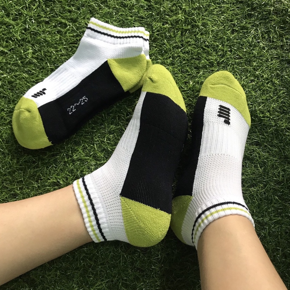 Tất vớ tennis cầu lông chạy bộ thể thao nam nữ cổ ngắn Gosen hàng xuất xịn dày dặn êm chân Sport Socks