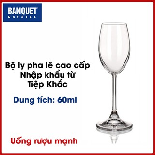 Bộ ly pha lê Leona dùng uống Liquer dung tích 60ml (LEO060)
