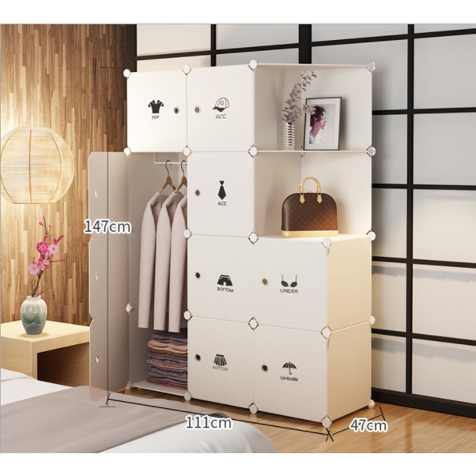 [TẶNG BÚA VÀ CHỐT ] TỦ NHỰA 12 Ô NGĂN  ĐA NĂNG LẮP GHÉP THÔNG MINH ( chọn hình theo phân loại ) bảo hành 1 năm