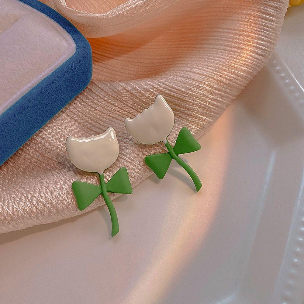 Bông Tai Dáng Dài Hình Hoa Phong Cách Vintage Ngọt Ngào Cho Nữ