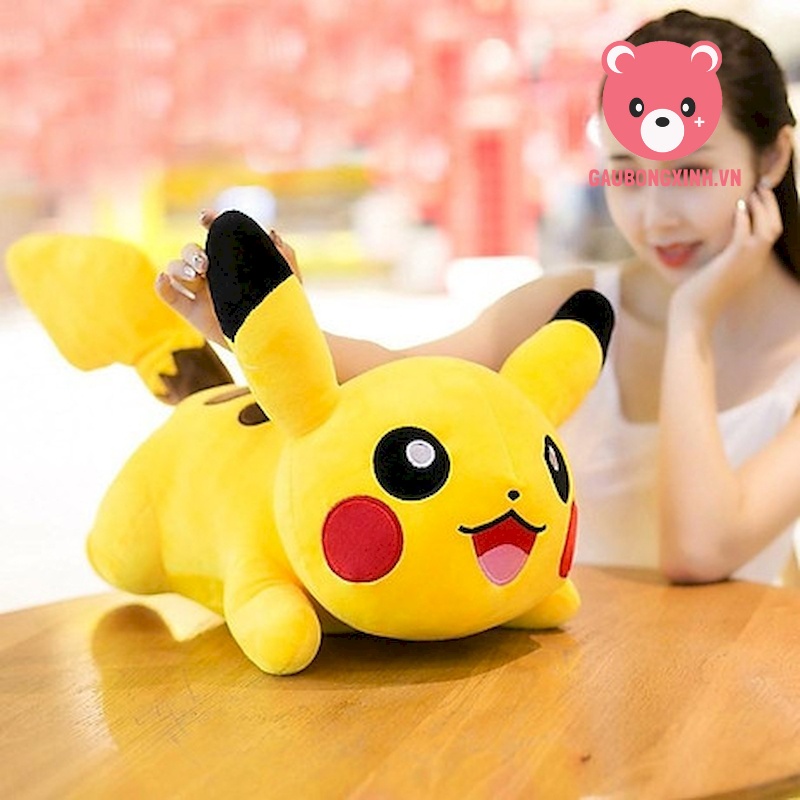 Gấu Bông Pikachu siêu CUTE, Thú nhồi bông nhân vật trong phim pokemon, Quà tặng đồ chơi cho bé