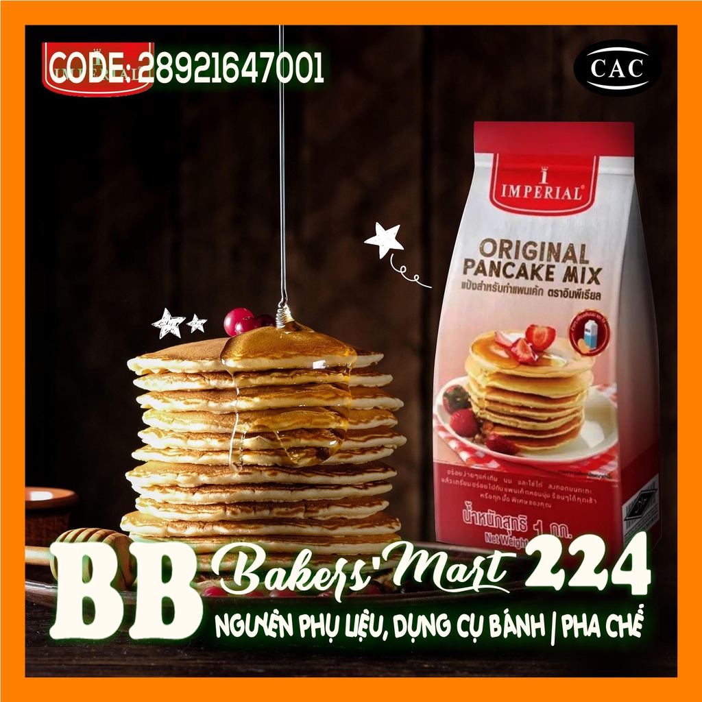 Bột trộn sẵn bánh rán PANCAKE Doreamon Thái Lan hiệu IMPERIAL - Gói 1kg