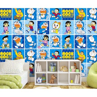 DECAL 1M Giấy dán tường KHỔ 45CM có sẵn keo - doremon nobita