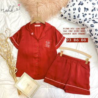 Pyjama đùi lụa hàn cao cấp nohk