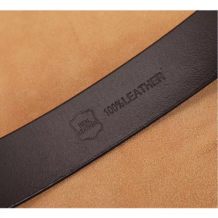 Thắt Lưng Da Thật Khóa Chốt 110-150cm Chất Lượng Cao Cho Nam