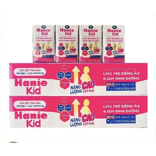 Thùng 48 hộp Sữa bột pha sẵn Hanie kid 110ml