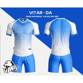 Bộ quần áo bóng đá, Bộ đồ đá banh VITAR Thương hiệu CP SPORT không logo.