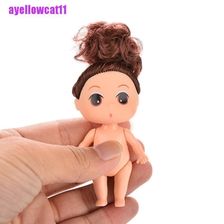 Búp Bê Em Bé Mini 9cm Có Tóc Nâu