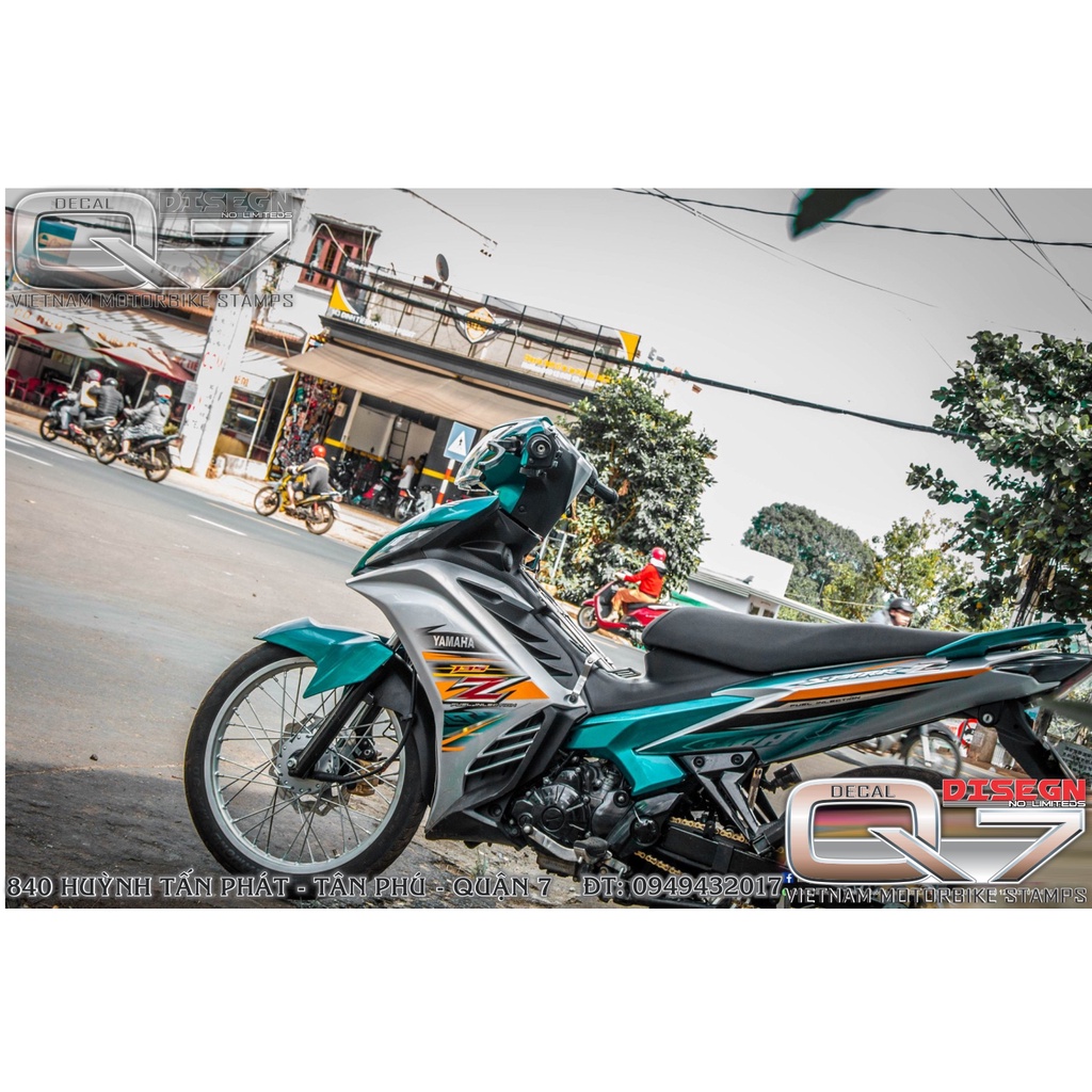 TEM RỜI EXCITER 2011 SPARK Z XANH BẠC