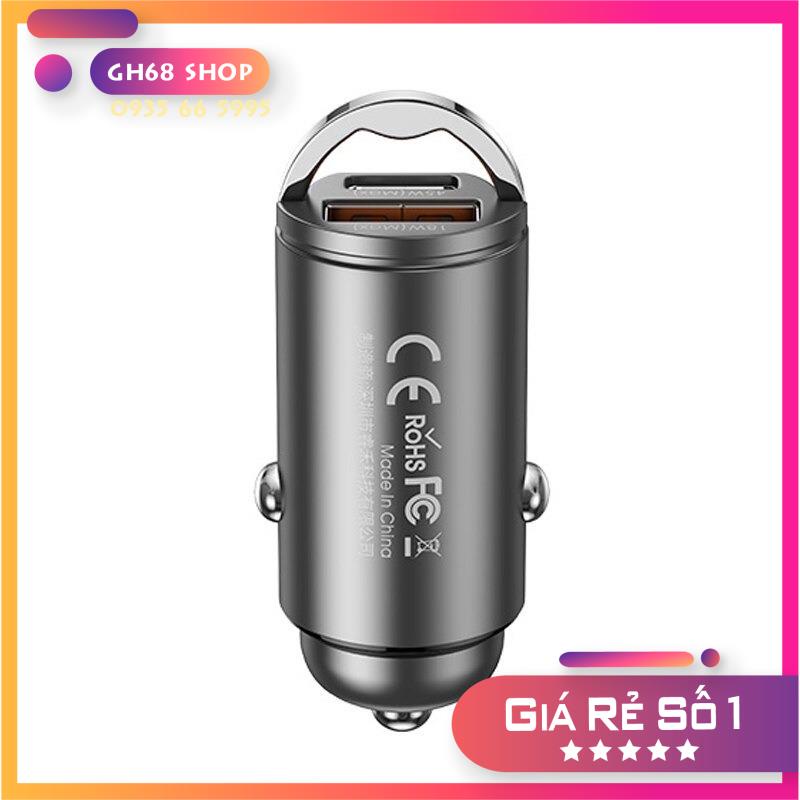 Củ sạc nhanh oto 2 cổng QC+PD 54W RCC-238 Chính hãng Remax
