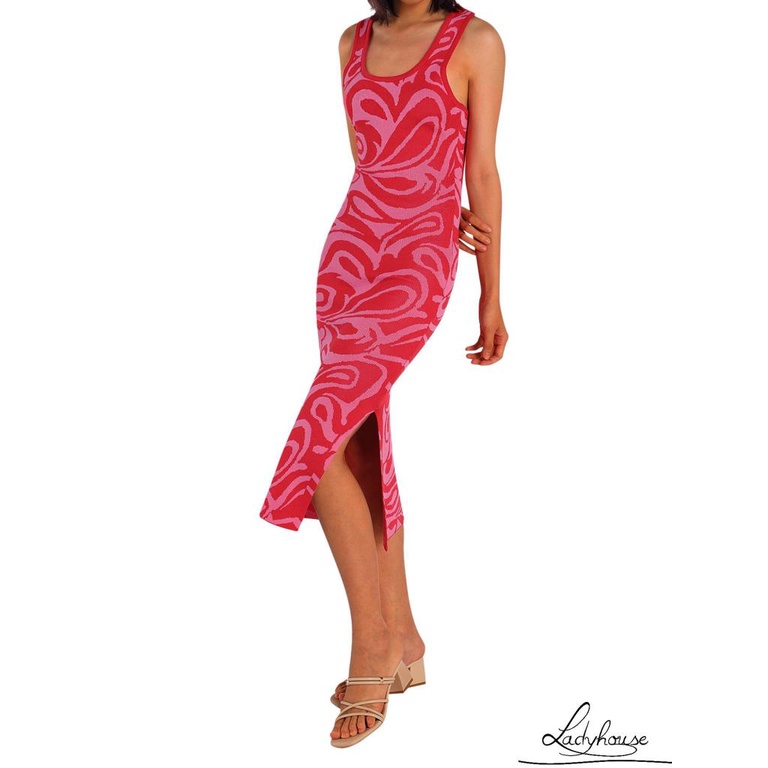 Đầm Maxi Không Tay Hở Lưng In Họa Tiết Quyến Rũ Cho Nữ