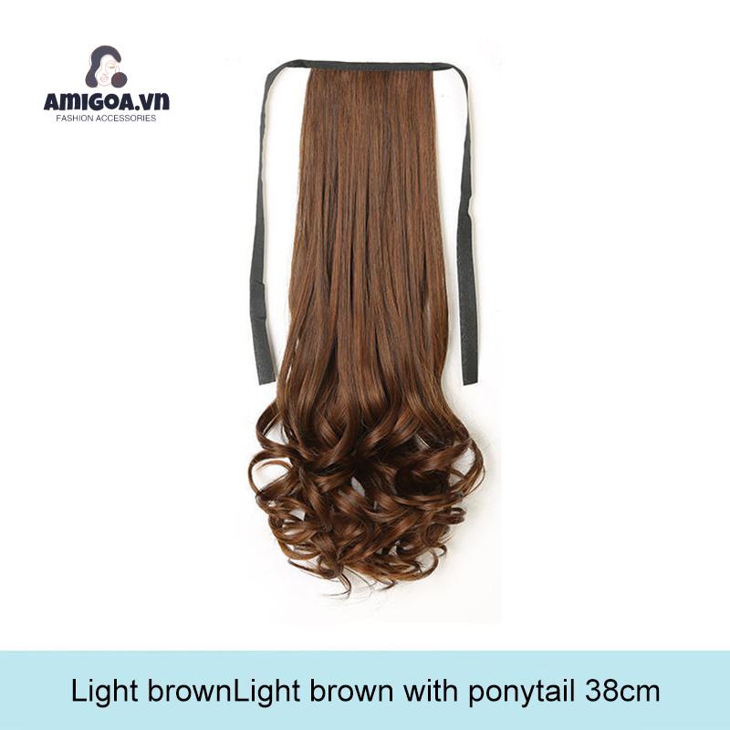 ✨✨Bộ Tóc Giả Đuôi Ngựa Uốn Xoăn Gợn Sóng Thời Trang Cho Nữ