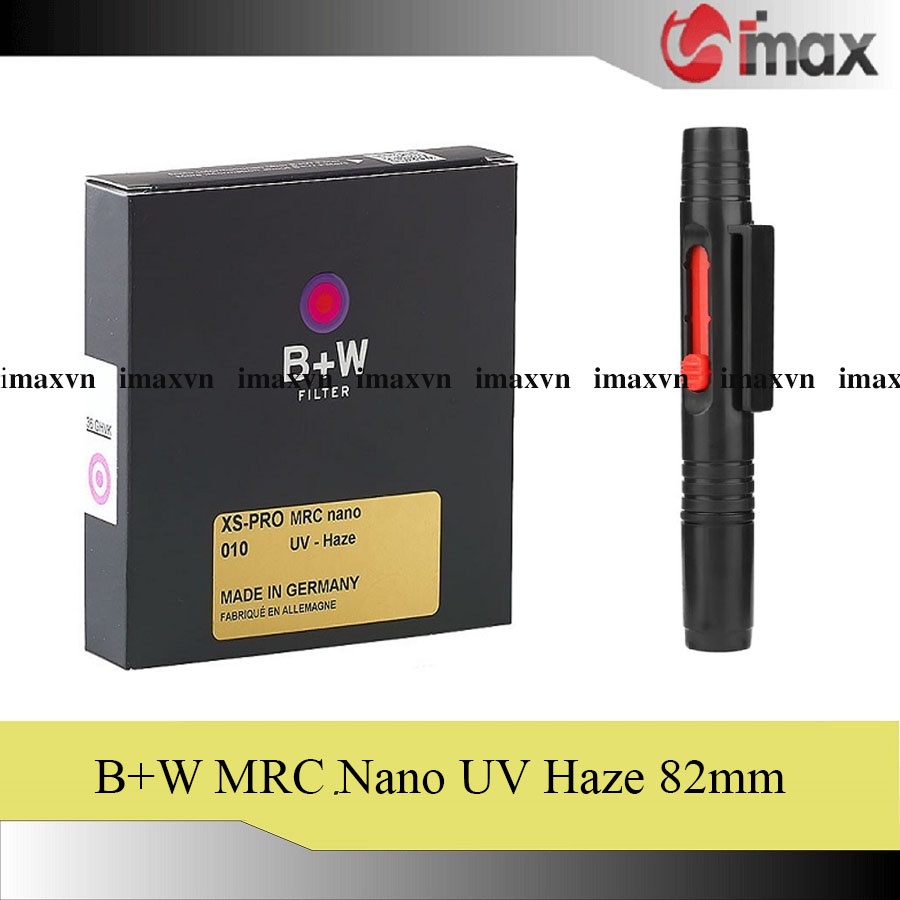 Kính lọc B+W XS-Pro Digital 010 UV-Haze MRC nano 82mm + Bút lau lens