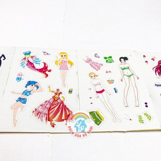 Hình Dán Búp Bê 💖𝑭𝑹𝑬𝑬𝑺𝑯𝑰𝑷💖 Sticker Dán - Thời Trang