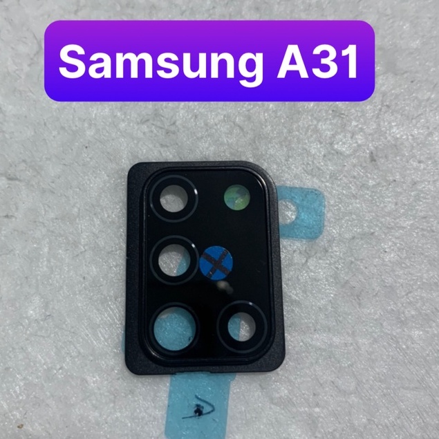 bộ kính camera samsung A31 - gồm kính và vành