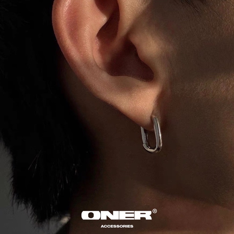 Khuyên tai ONER Bạc 925 "Square Earrings" ( Bảo Hành Bạc 1 Năm )