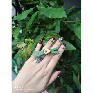 kẹp tóc hình quả bơ cho bé