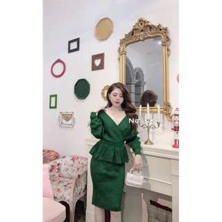 set váy len nhũ quảng châu