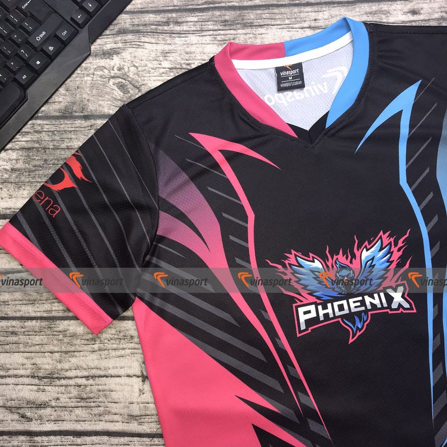 Áo thun game thủ thi đấu Esports PhoeniX Pink