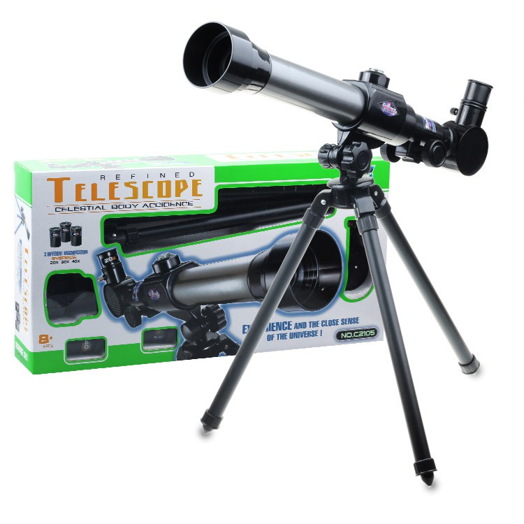 Ống nhòm thiên văn khúc xạ Telescope 40X kèm thị kính và la bàn