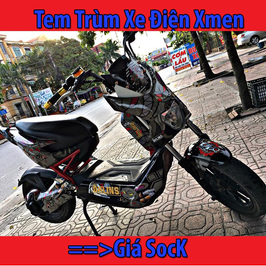 Tem Trùm Xe Điện Xmen Đen Xám