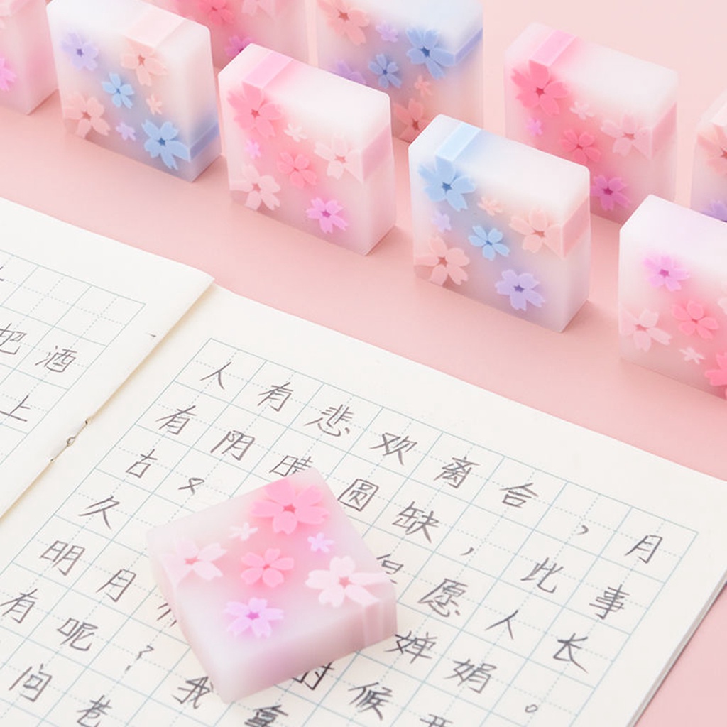 Cục Tẩy Hình Hoa Anh Đào Dễ Thương Dành Cho Trẻ Em