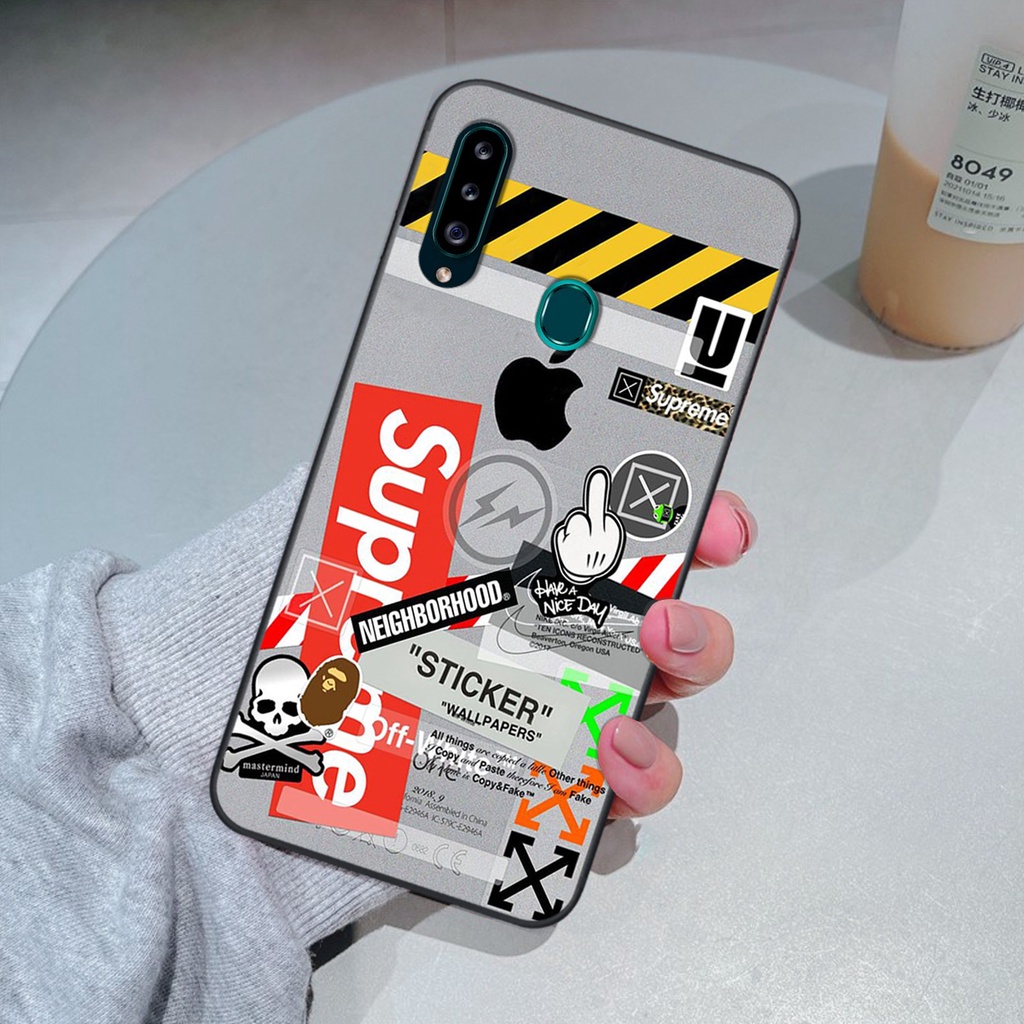 Ốp Samsung A20s in hình Stixker,bearkick cute và dễ thương, ốp lưng Son store 6868