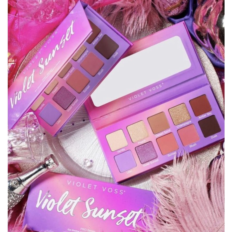 Bảng Phấn Mắt Violet Voss Violet Sunset Pro Series Eye Shadow and Pressed Pigment Palette