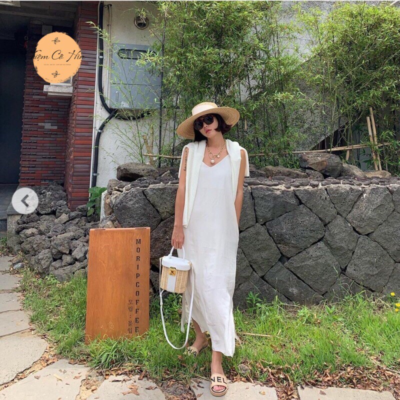 Mũ nón cói Gaucho nơ lụa cao cấp Tiệm Cô Hìn làm từ cói tự nhiên 100% ship trong 1h đóng thùng không hỏng mũ