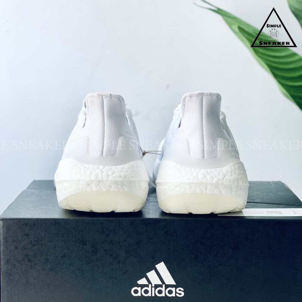 Giày Adidas Ultraboost 21 All White Chính Hãng💙SIMPLE SNEAKER💙 Giày Chạy Bộ Ultra Boost 21 Màu Trắng Thể Thao Nam Nữ