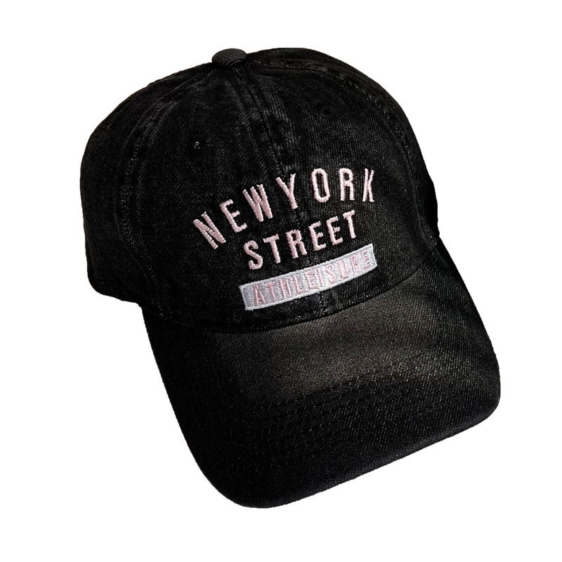 Mũ Lưỡi Trai Denim Thêu Chữ Thời Trang Cho Nữ