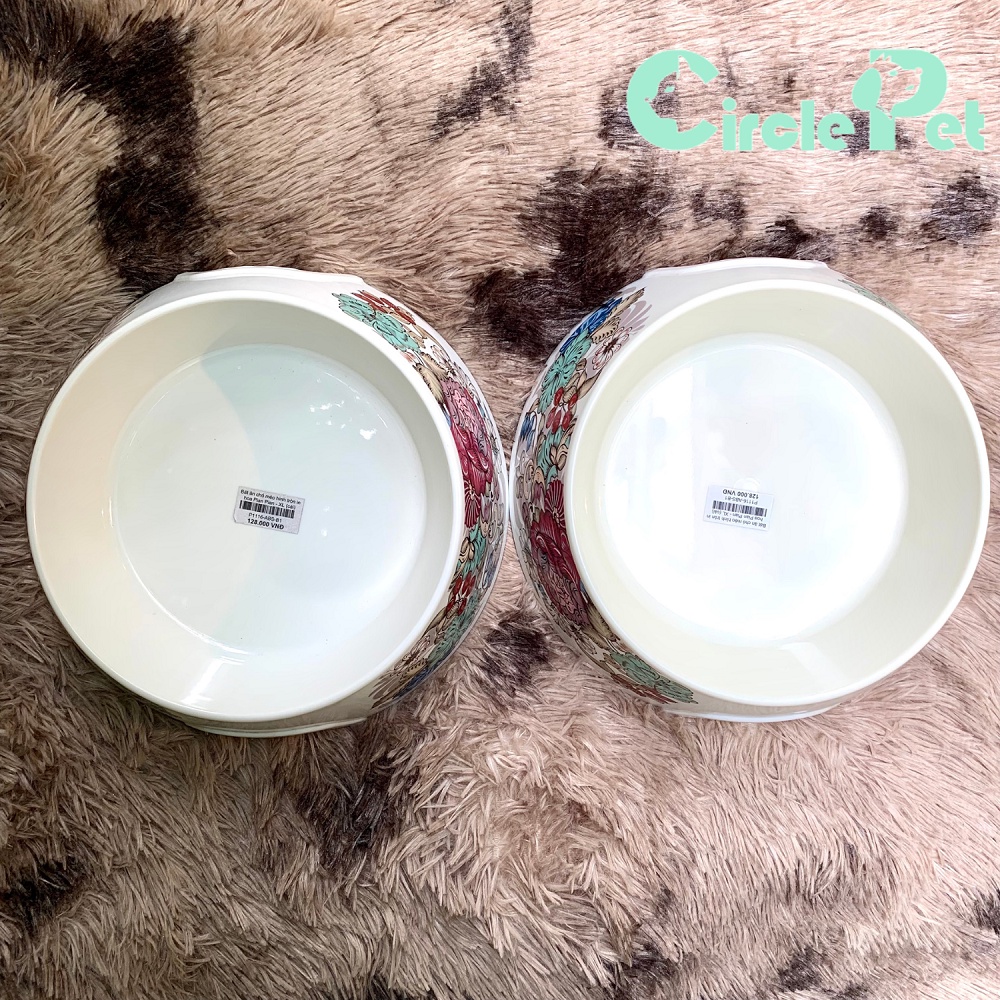 Bát Ăn Cho Thú Cưng Hình Tròn Chất Liệu Nhựa Nguyên Sinh Cao Cấp PIAN PIAN Nhiều Kích Cỡ - Circle Pet