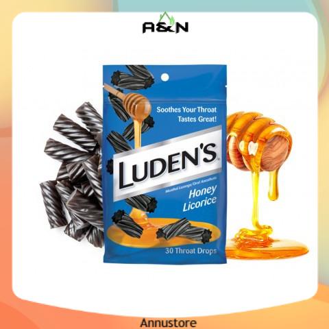 Kẹo ngậm Luden's Honey Licorice - 30viên