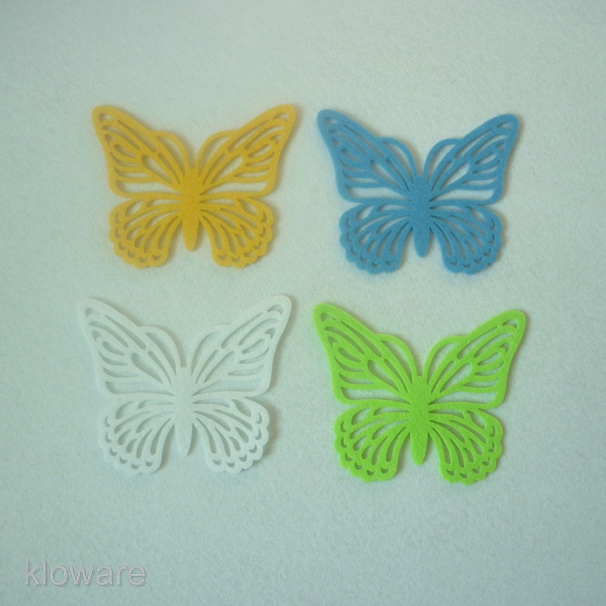 Bộ 4 Đế Lót Ly Chịu Nhiệt Hình Bướm Phục Sinh