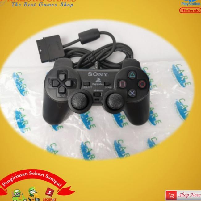 `➭ Tay Cầm Chơi Game PS2 PLAYSTATION 2 DUALSHOCK 2 DS2 TW Chất Lượng Cao Đen