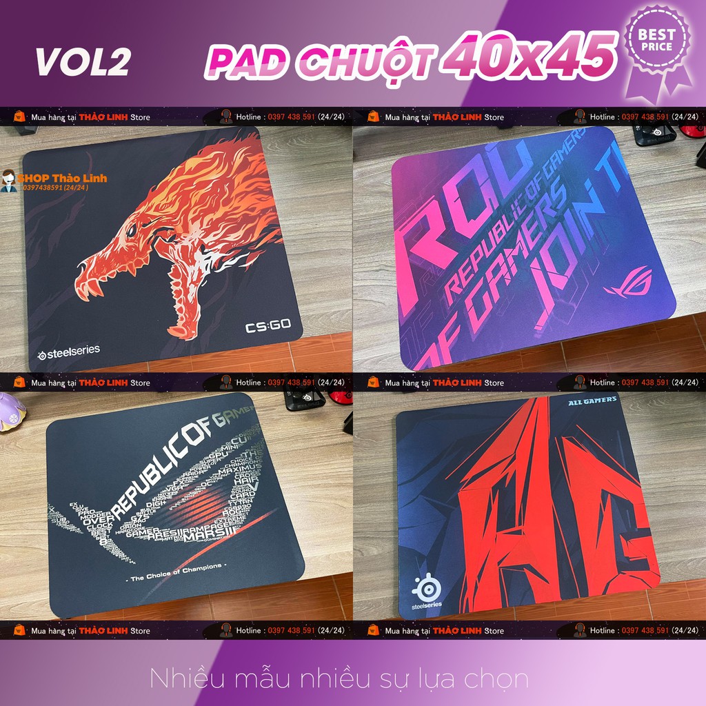 LÓT CHUỘT CỠ LỚN - LOẠI DÀY - ESPORTGAMING - SIÊU DÀY - SIZE 450x400