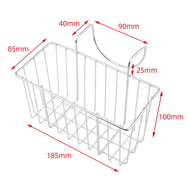 Giá Đựng Đồ Hai Tầng Bằng Thép Không Gỉ Treo Bồn Rửa Nhà Bếp