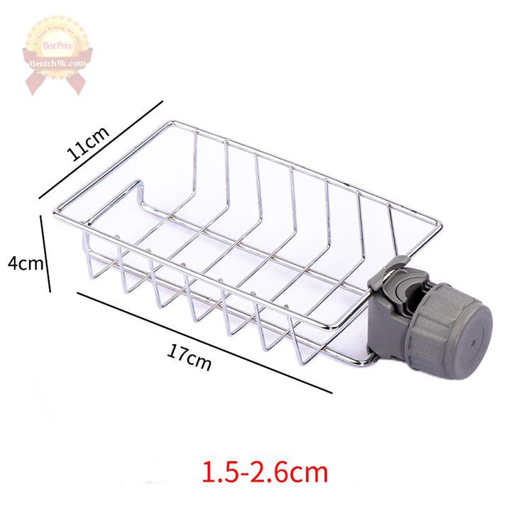 Giá treo bồn rửa bát inox 304 đựng đồ nhà tắm bếp có phần cài ra treo khăn