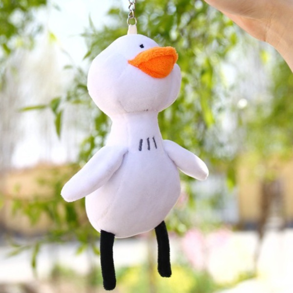 Móc Khóa Thú Nhồi Bông Vịt Treo Balo, Túi Xách, Điện Thoại 15cm