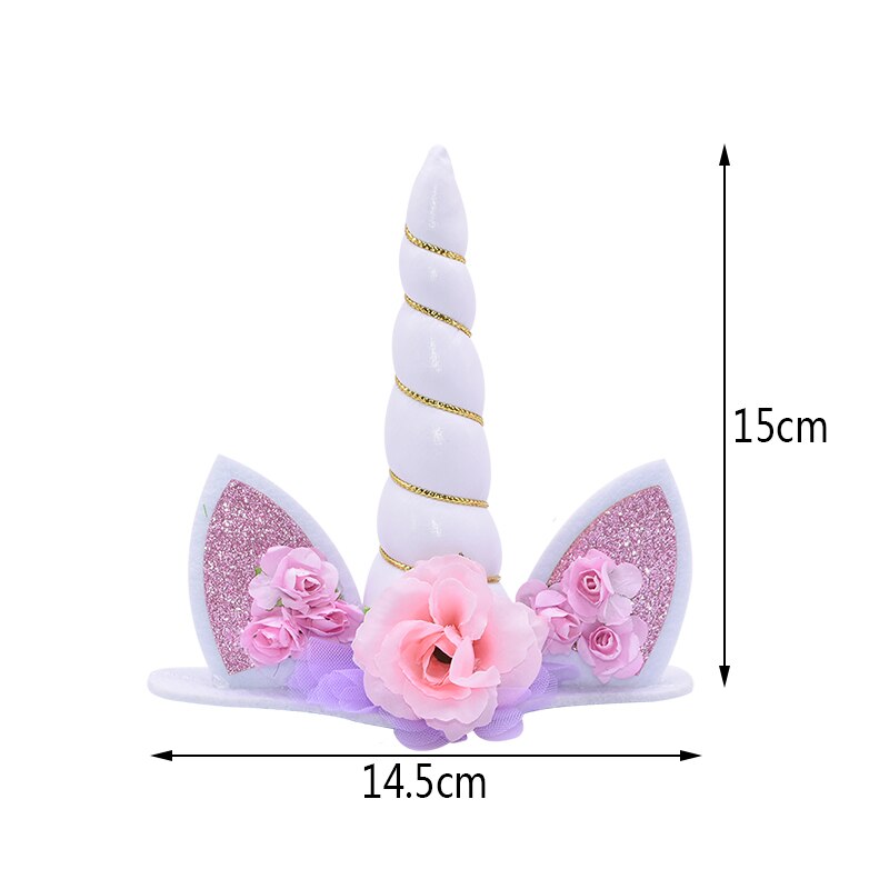 Set Que Cắm Trang Trí Bánh Sinh Nhật Hình Kỳ Lân Dễ Thương