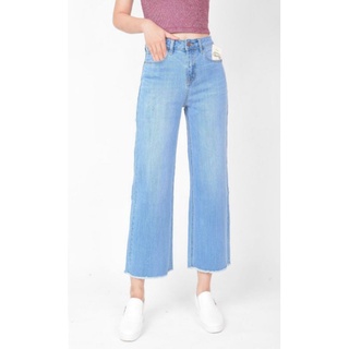 👖quần jean ống suông rộng trơn vnxk