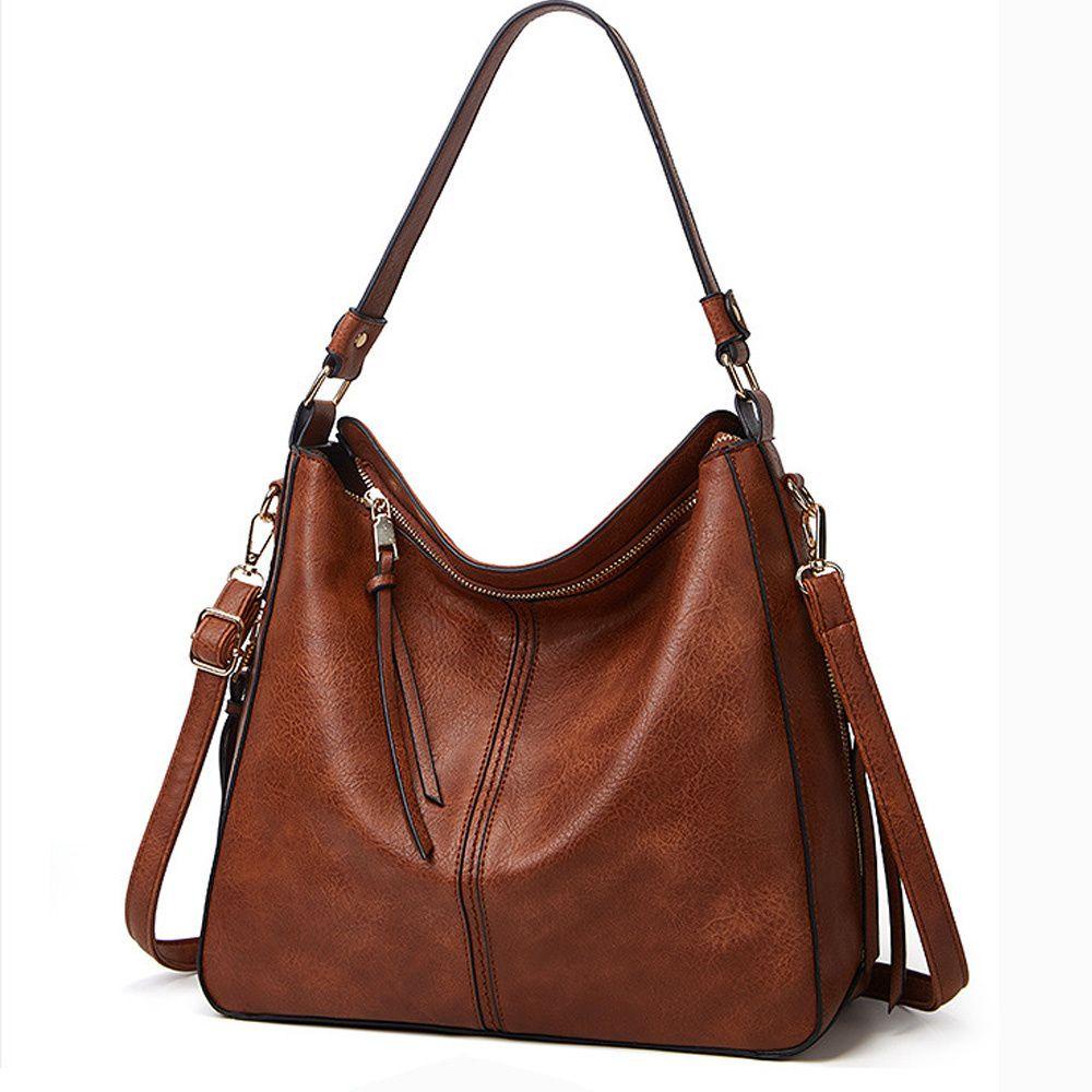 UUMIR Túi Đeo Chéo Da PU Màu Trơn Sức Chứa Lớn