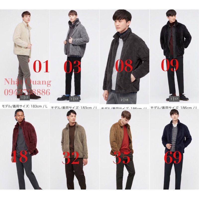 Áo lông cừu nam uniqlo nhật auth