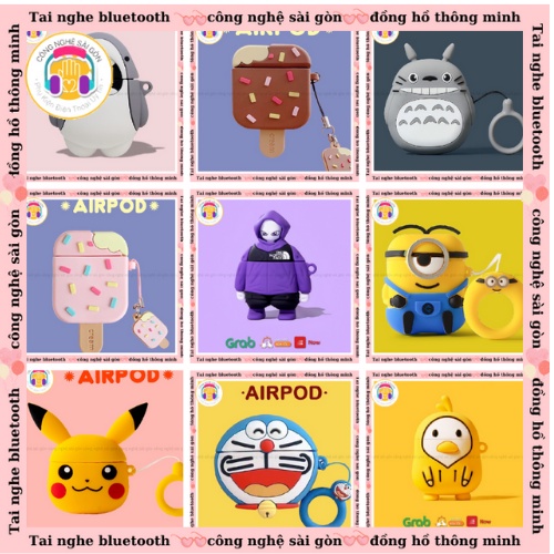 [TẶNG MÓC TREO] ốp silicon bảo vệ tai nghe bluetooth airpods//i11/i12/i27/i200/airpods12(mã ốp airpods 1/2)