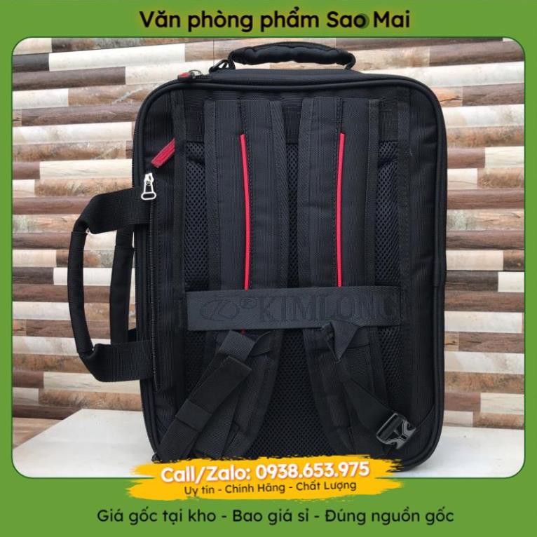 ✔️Vpp tại kho✔️ Balo, cặp đa năng học sinh cấp 2,3 màu đen ( 40x16x30cm )  - VPP Sao Mai